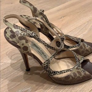 Jimmy choo strappy sandal, size 39. ( 8.5)